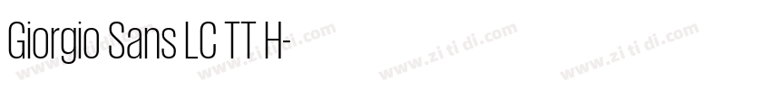Giorgio Sans LC TT H字体转换